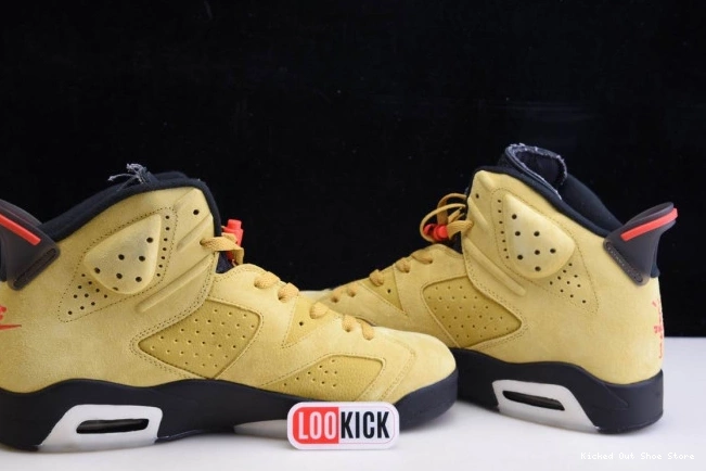 Kick Theory X SCOTT TRAVIS CN1084-300 YELLOW JORDAN 6 AIR 0630